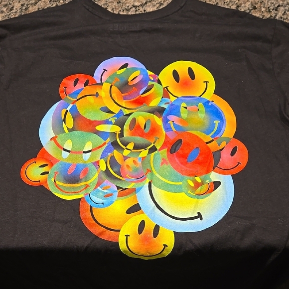 Wasted Heroes Other - Smiley Rave T-Shirt‎ - Black